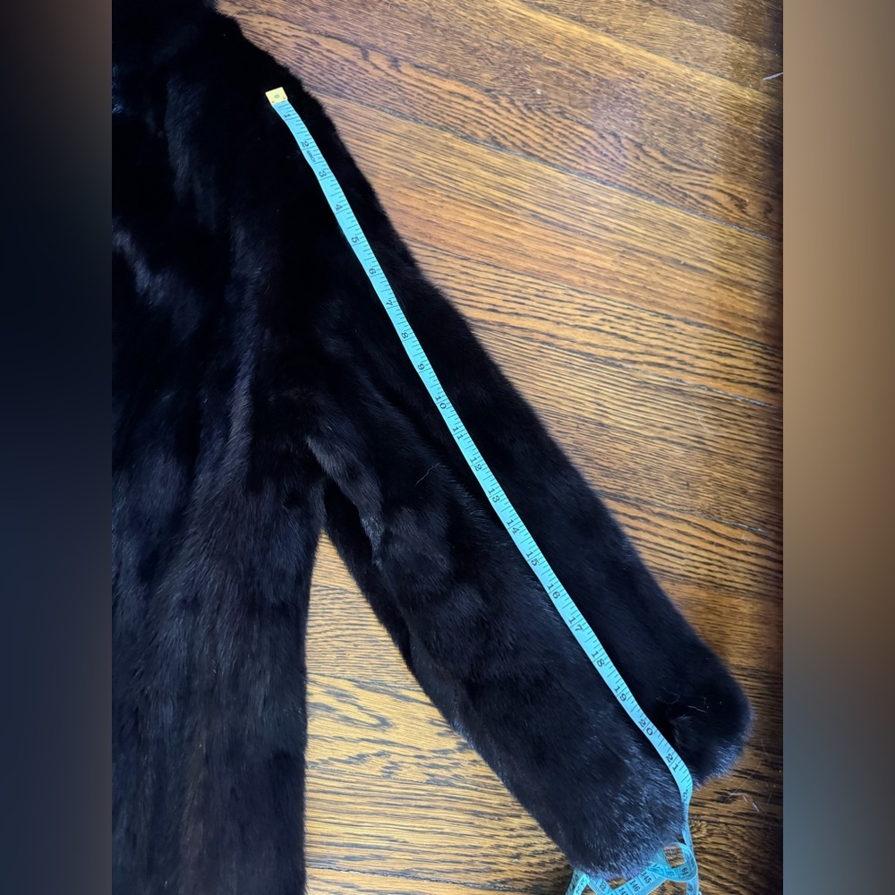 Luxurious Black Mink Fur Coat jacket Furs by Aritz - Picture 13 of 17